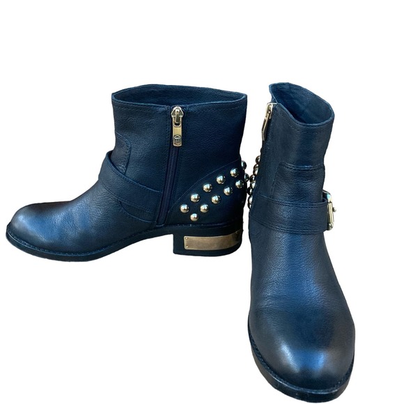 Vince Comuto Revolve boots women's size 7.5 Windetta Motorcycle harness rivets - Picture 5 of 10